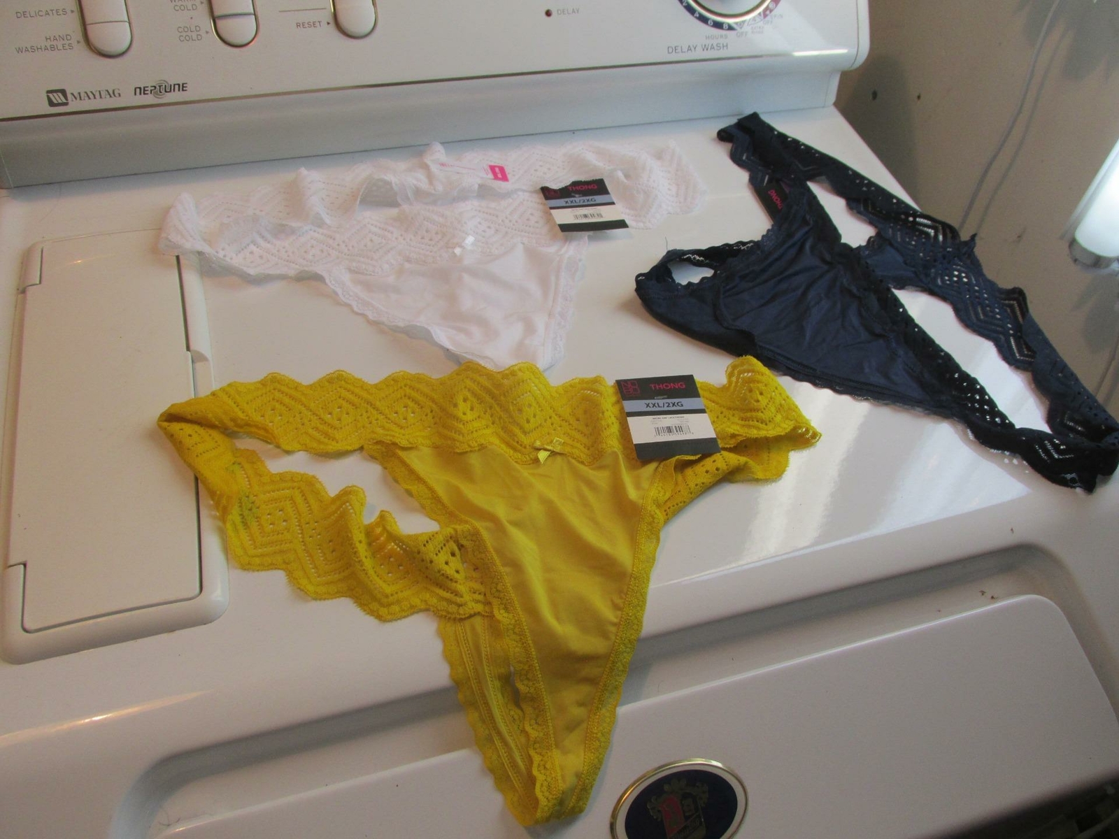3 Pair Of No Boundary XXL Thongs White,Blue Cove,Gold Ice Free Ship Priority