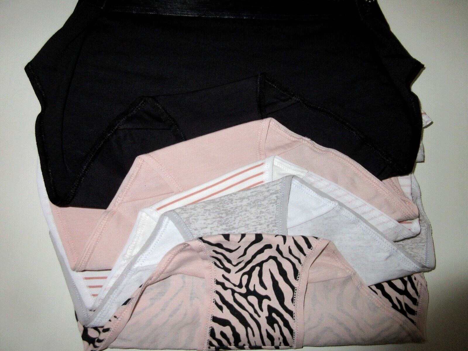 Bali 5-pair BRIEF Panty underwear multicolor DRCL61 cotton Women ~ M/6 $42.00