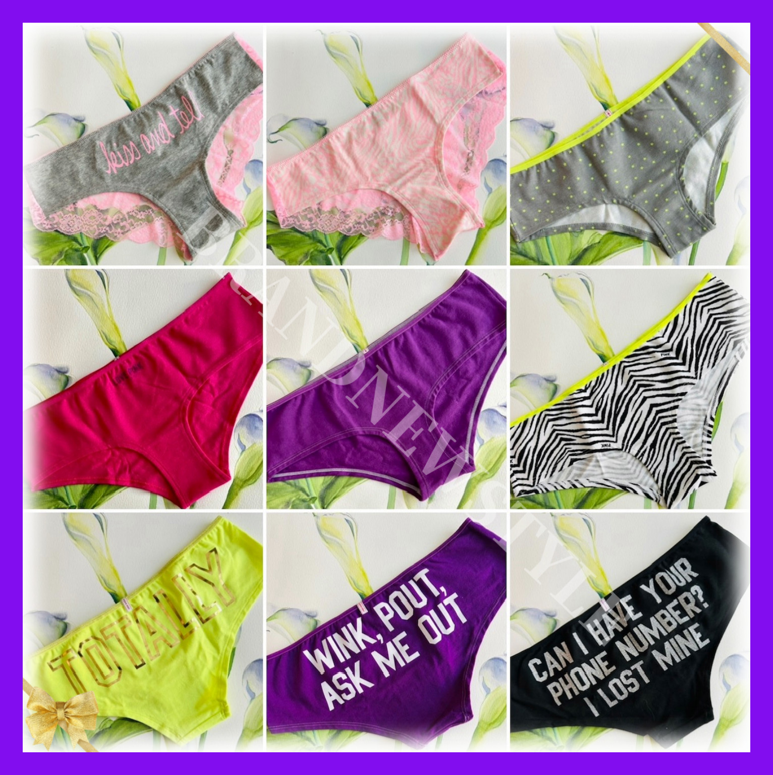 Victoria’s Secret PINK Low Rise LACE BACK, COTTON BLEND HIPSTER PANTIES U pick 1