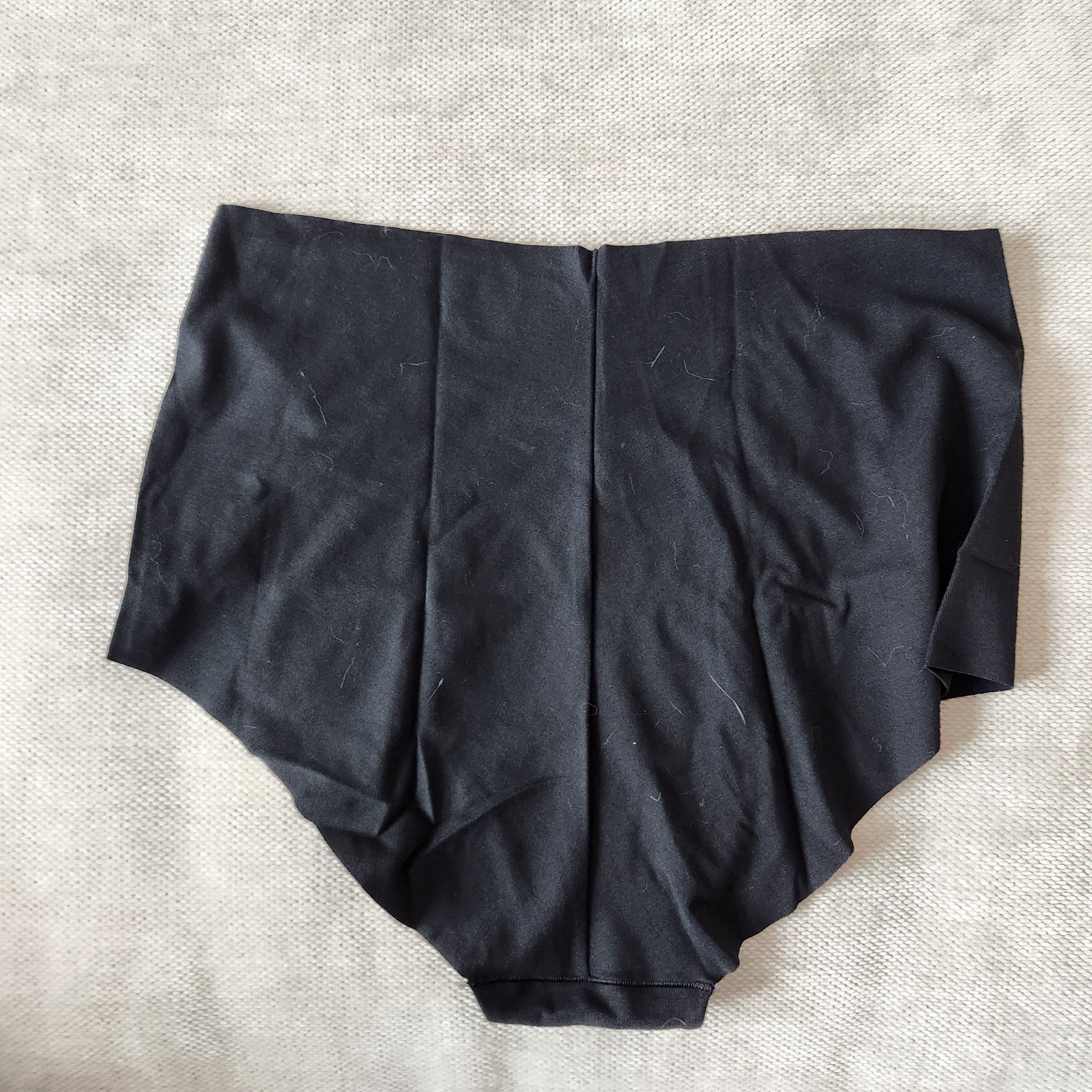 Victorias Secret XL Black No Show Smooth Modern Brief Panty NWT
