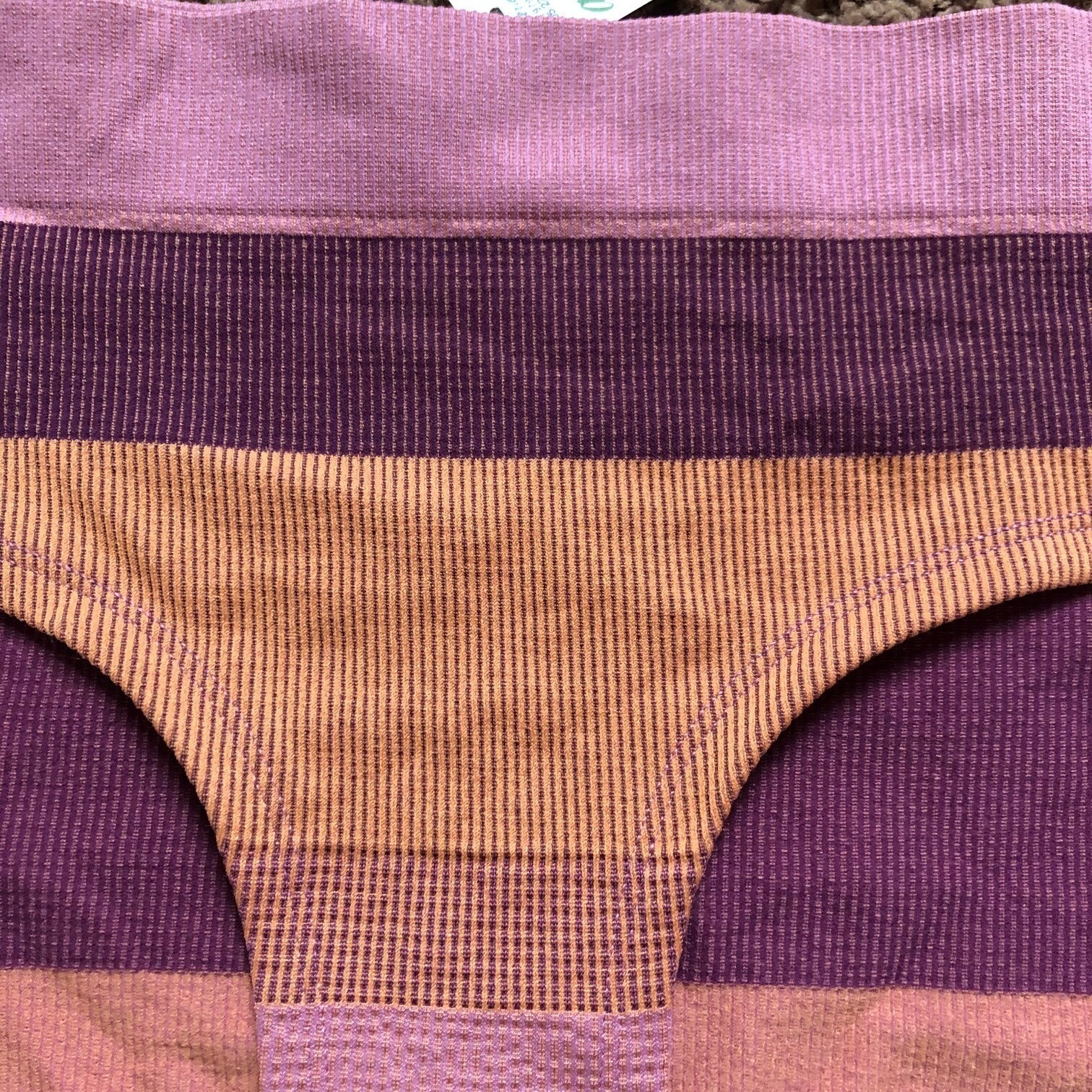 Aerie Striped Seamless Boybrief Underwear Purple Coral Ribbed XXL NWT 7591-564