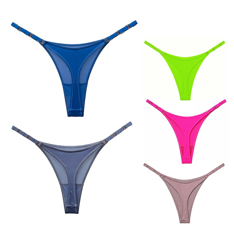 5 Pack Lot Ladies Womens Sexy Panties Thongs Bikinis Underwear Lingeries T back