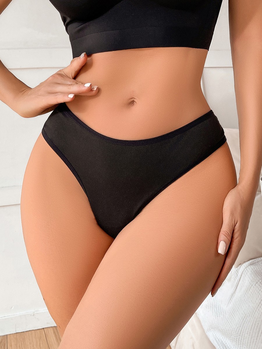 Women’s Hollow Lace Mesh Triangle Underwear Regular Length for Vacation Use