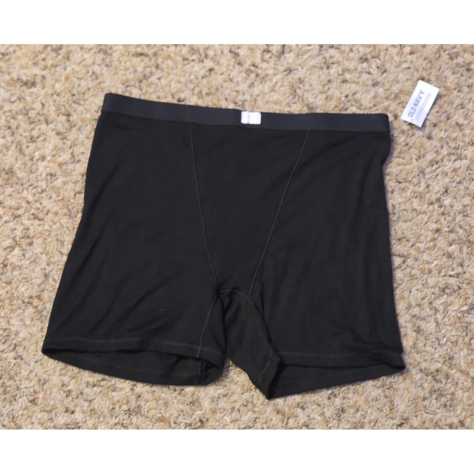 NWT Old Navy Ribbed Boxers Women’s Size Large Black