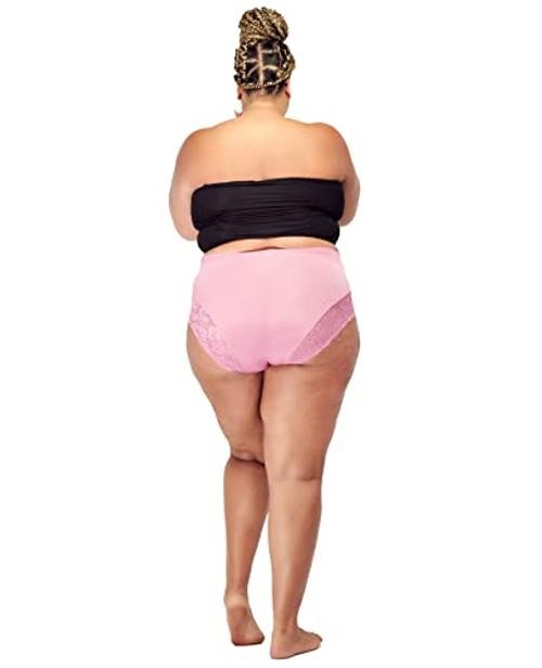5 Pack Plus Size Underwear Women Light 4X-Large Plus 5 Pack (Assorted Color)