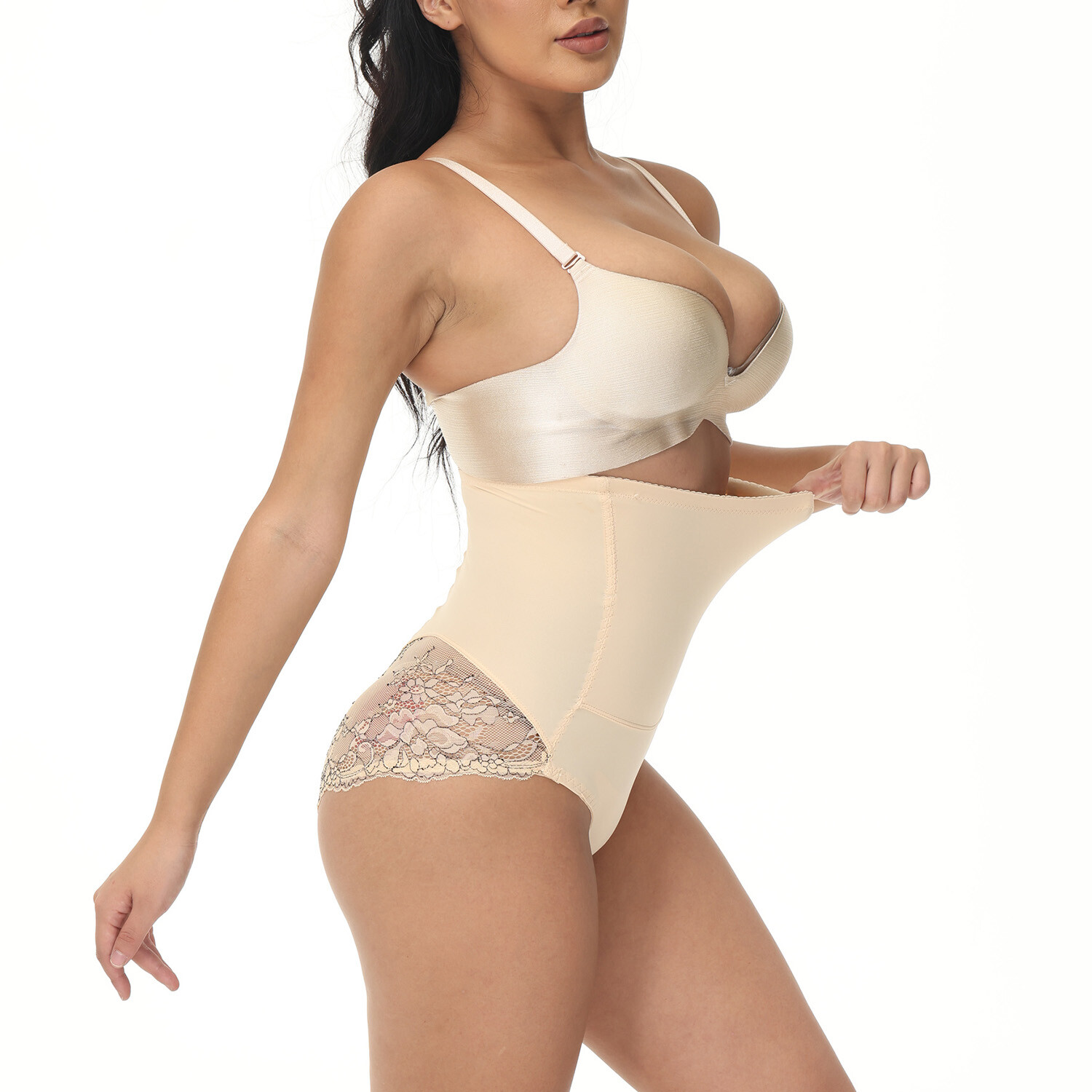 High Waist Shapewear Slimming Tummy Control Sexy Firm Panties Plus Size Women