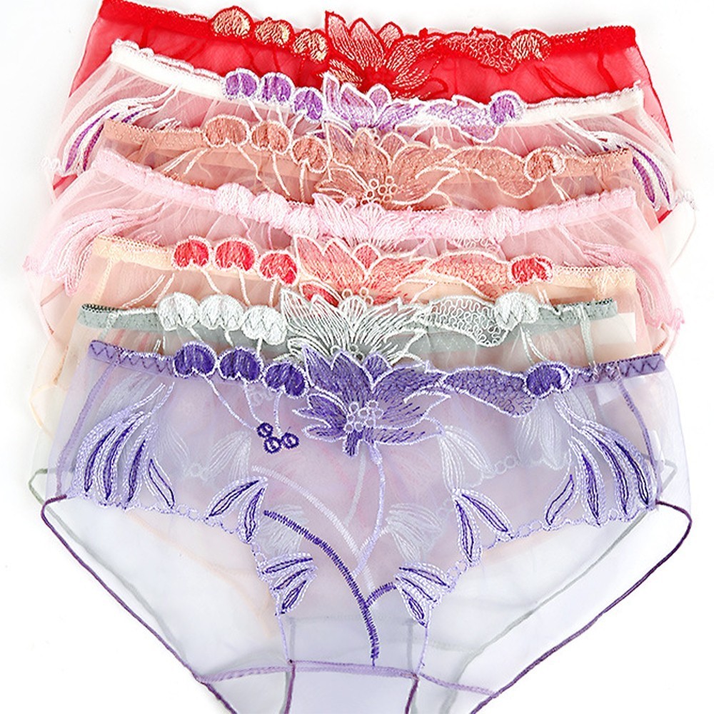 Women Briefs Seamless Sexy Transparent Underpants Underwear Breathable