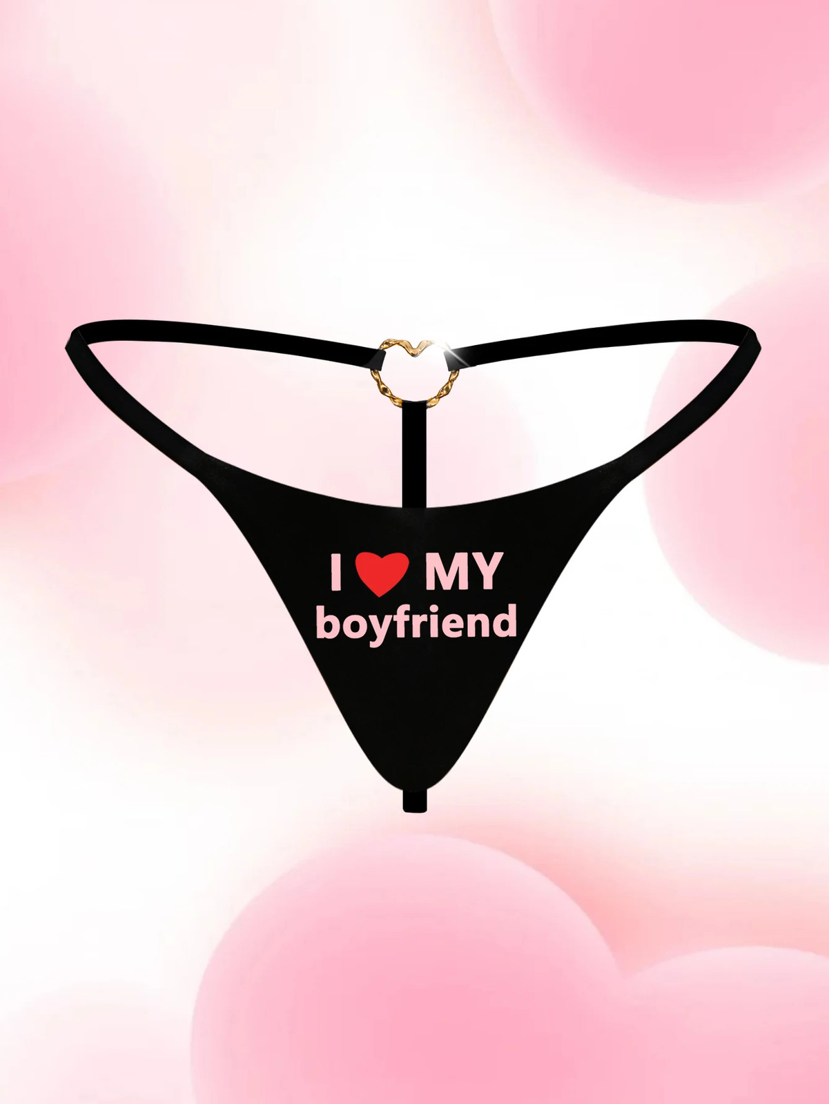 Letter Print Thong Panties Women’s Low Rise Seamless Stretch Underwear