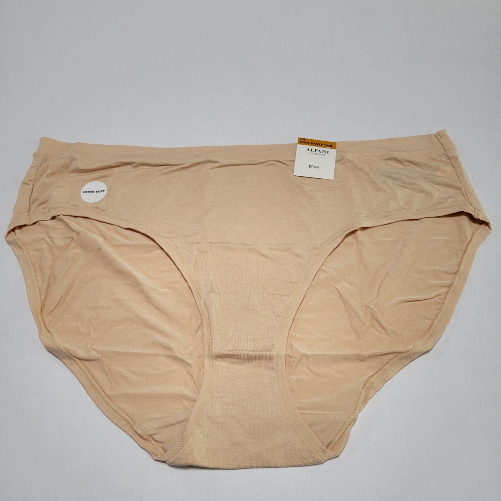 Alfani Ultra Soft Mix-and-Match Bikini Underwear Cream Ivory NWT Plus Size 3X
