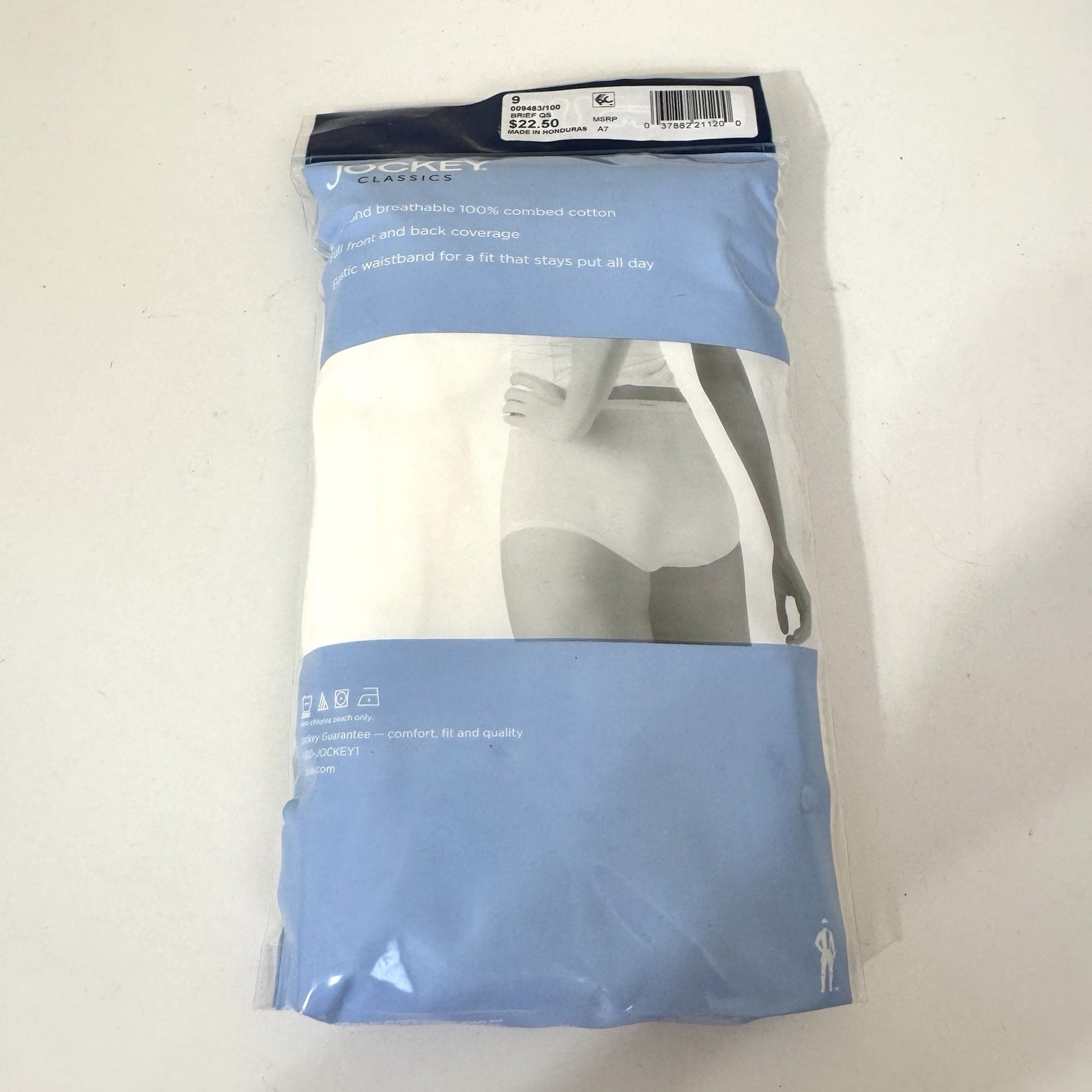 3 Jockey Briefs Classic Scalloped size 9 Elastic Waistband VTG Modest Sissy Full