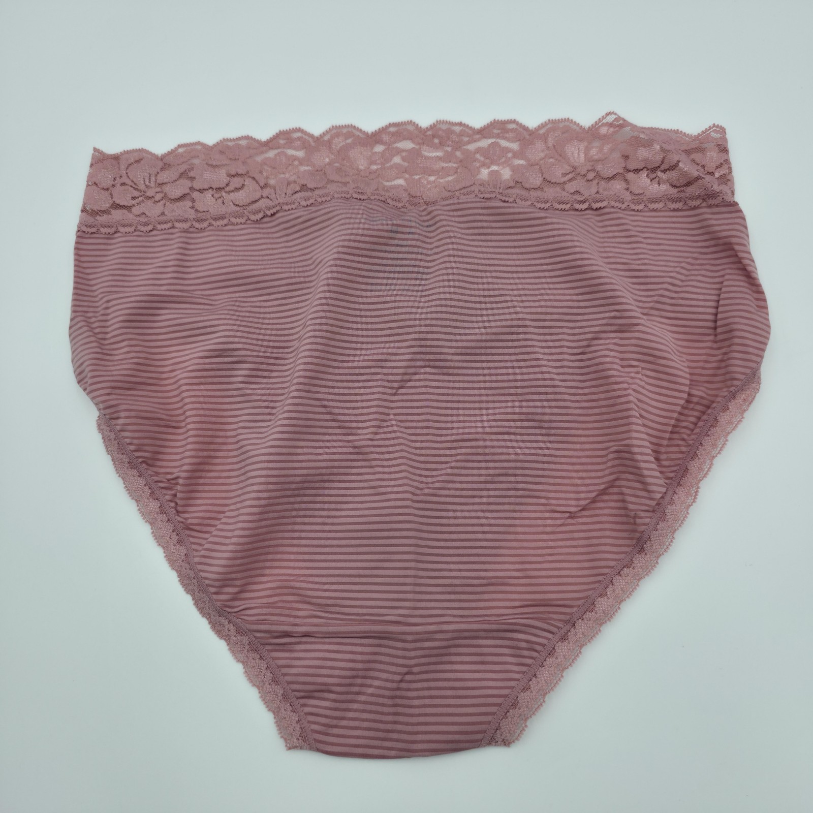 Vanity Fair Panties Womens 6/M Multicolor Flattering Lace Hi-Cut 3-Pair 13280