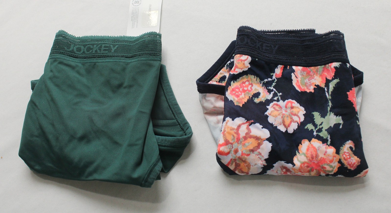 Jockey Women’s Micro Stretch Brief Panty 2 Pack NN7 Pine/Floral Medium NWT