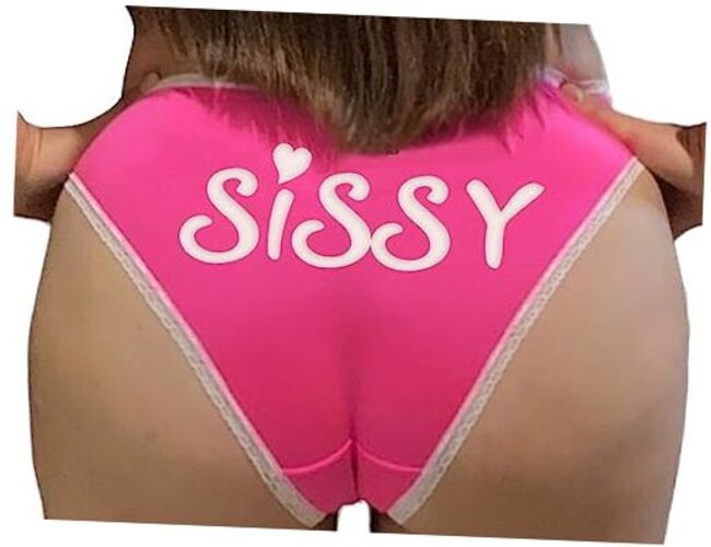 Knaughty Knickers Sissy Cuck Cuckold Boi Femboy Hubby and White Medium Pink