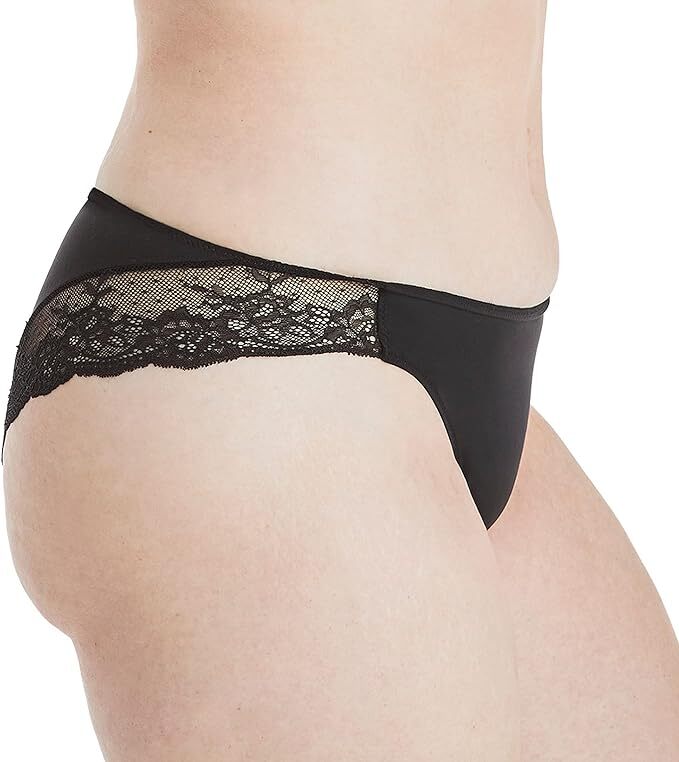 Maidenform Women’s Comfort Devotion Lace Back Tanga Panty – S, M & L – 3 PACK