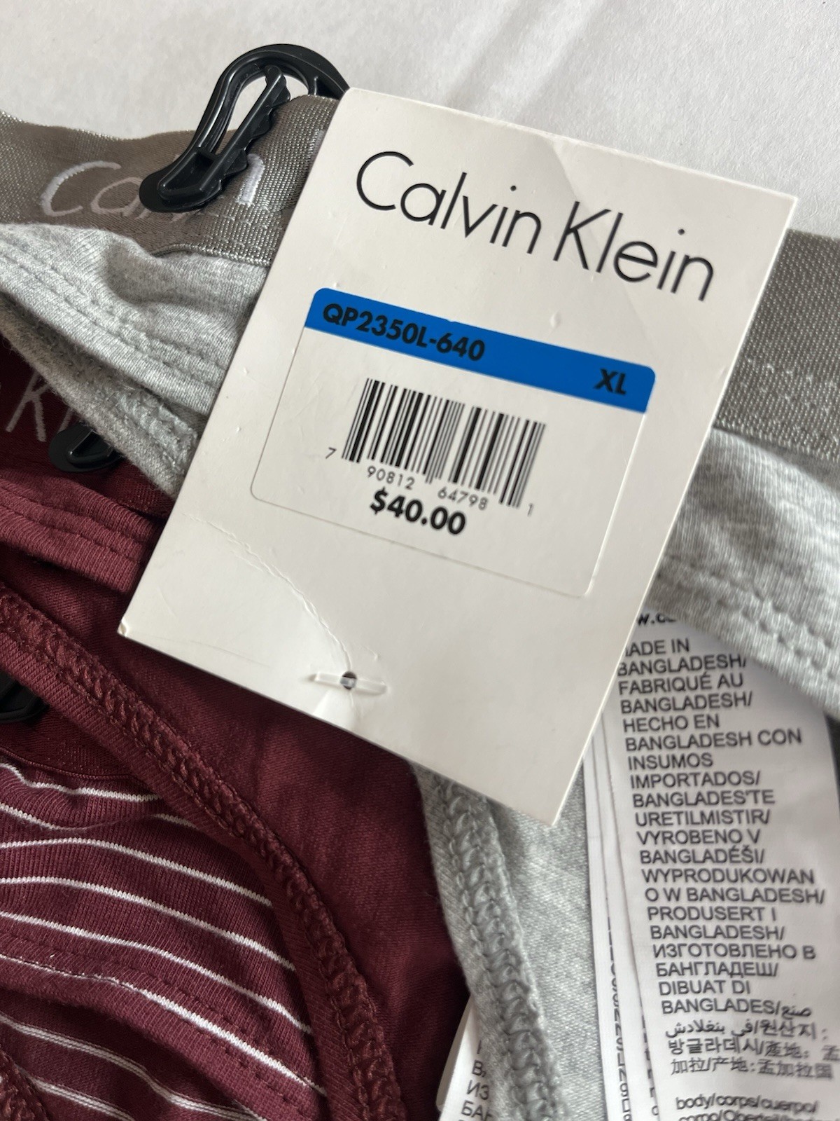 Thong Panties Calvin Klein 3-pack XL