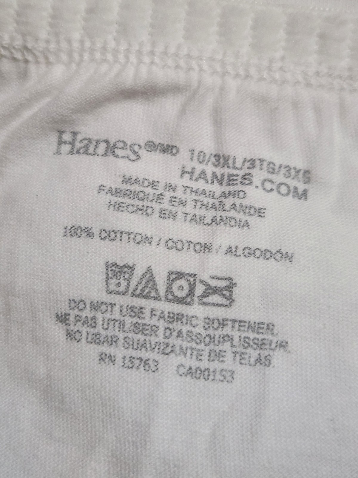 Hanes Cotton Tagless Hi-Cut Panties Assorted Colors 9 Pack Women’s Size 3XL