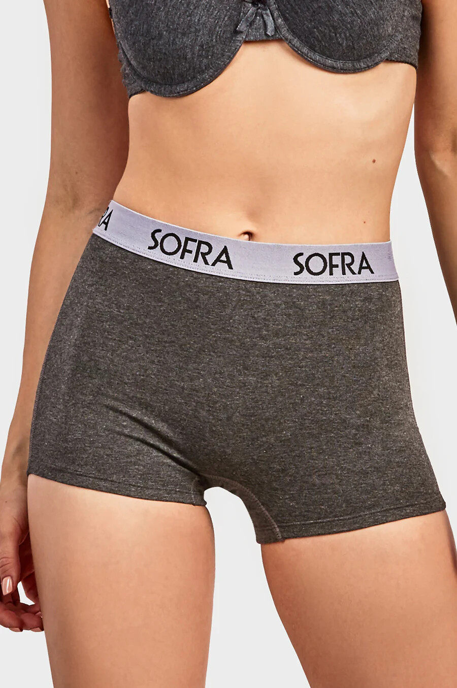 Lot 6 Women Soft Stretch Cotton High Rise Sport Boxer Shorts Boyshort Underwear