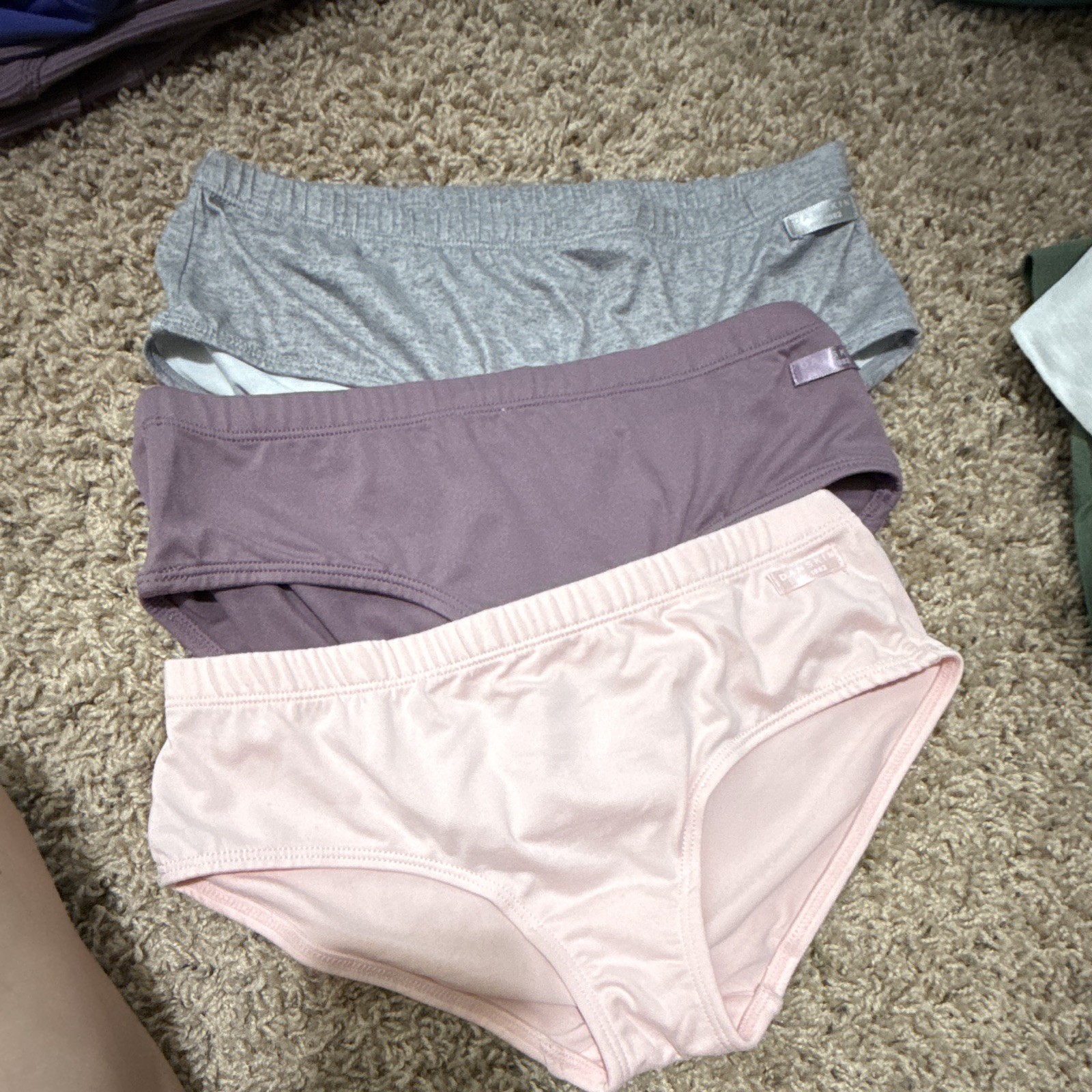 Auden Women’s Hipster Panties Size S 3-Pack Multicolor Solid Nylon Stretch