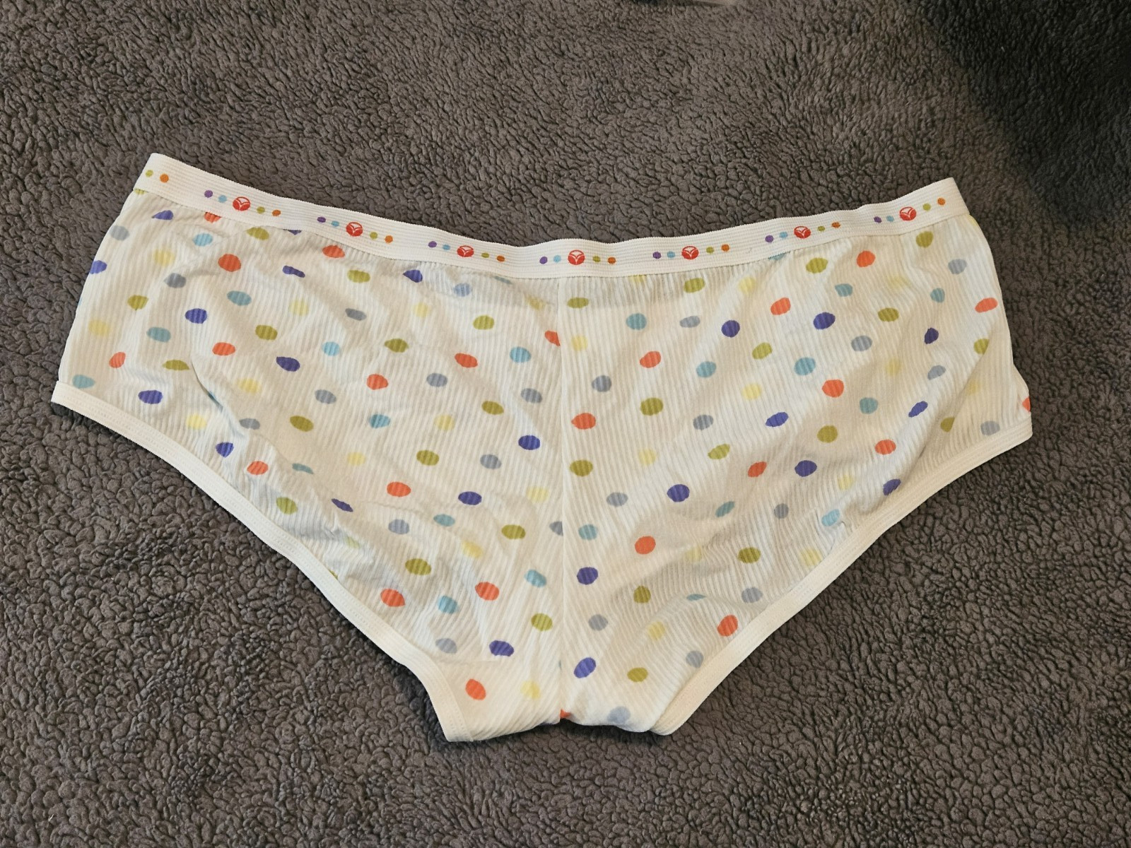 VTG Vassarette Women’s Boyleg Panties White w/Polka Dots Sz:7/44