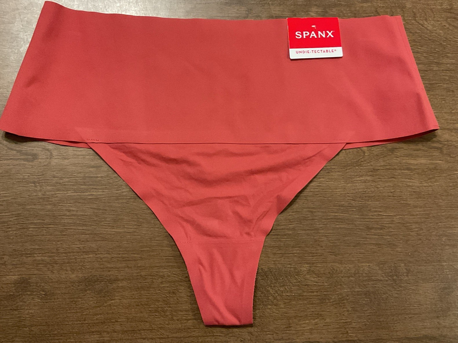 SPANX Women’s Undie-tectable Microfiber Thong Panties Winter Rose XL NWT
