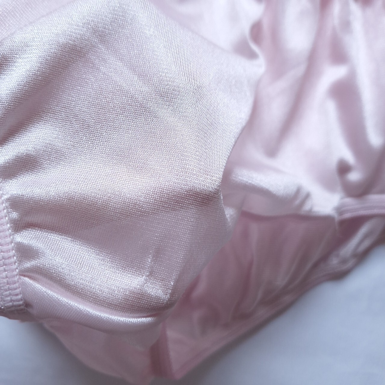 7pcs Pink Nylon Granny Panties Underwear Silky Soft Briefs High Waist 30″-36″ L