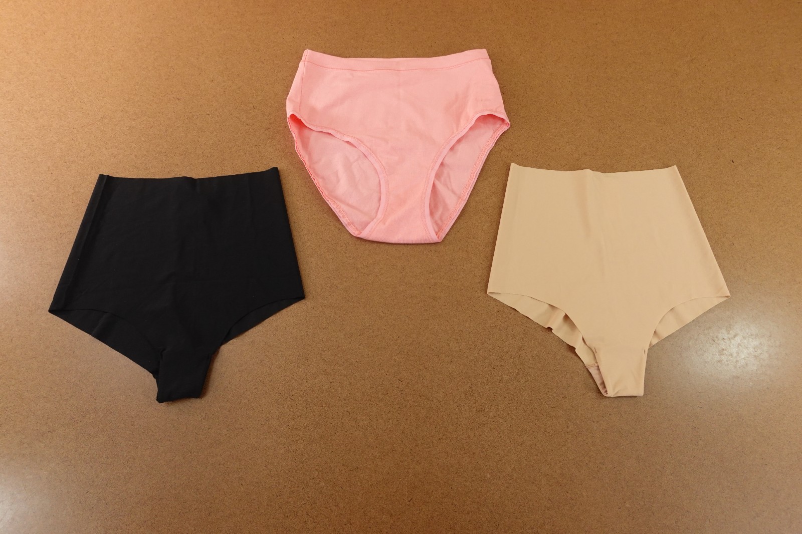 Gap Body Womens Size XS Pink Beige Black High Rise Panty 3 Pieces NWT