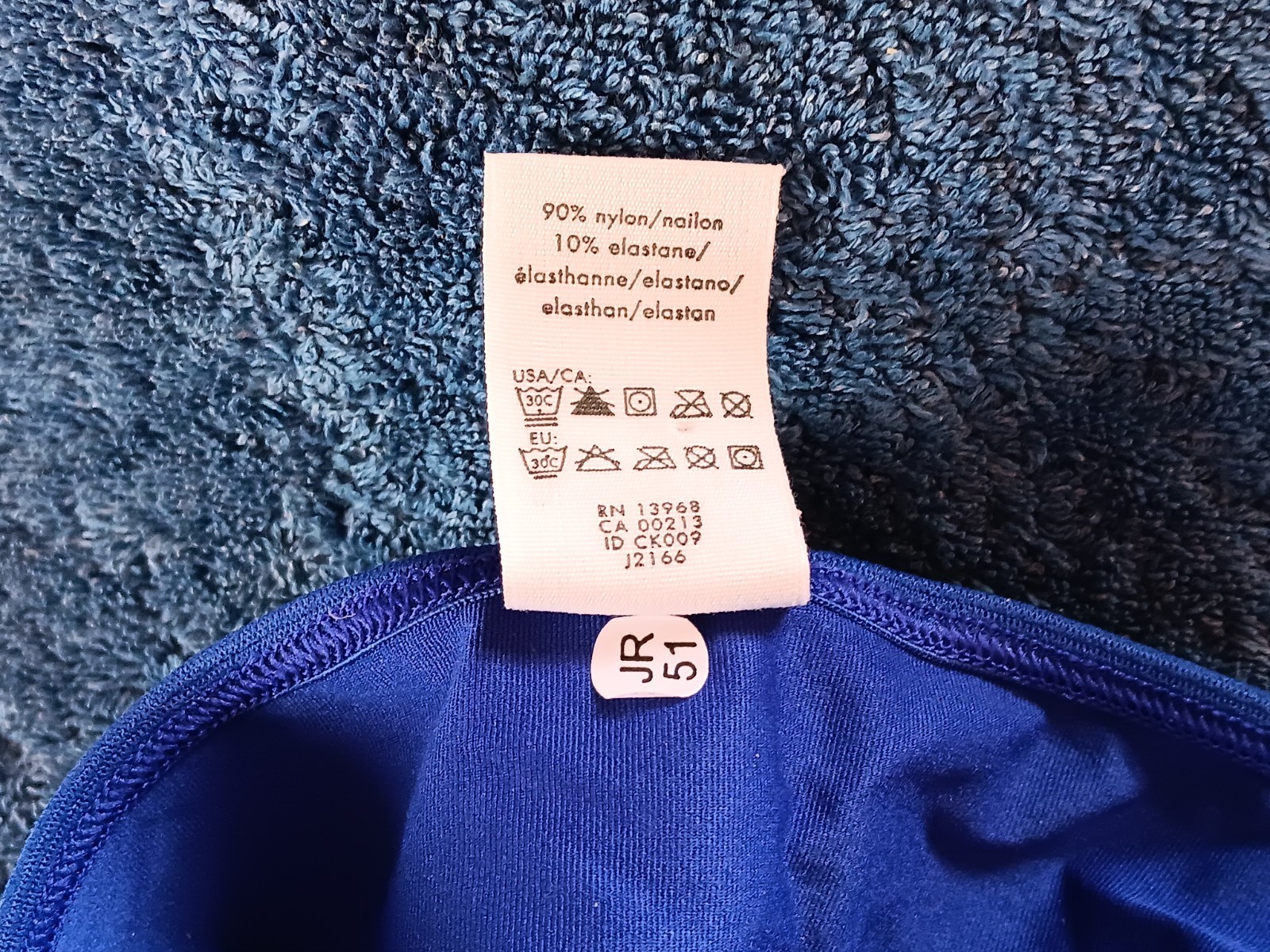 Vtg 2000s Bright Blue CALVIN KLEIN CHOICE String Bikini Panty NYLON ELASTN S NWT