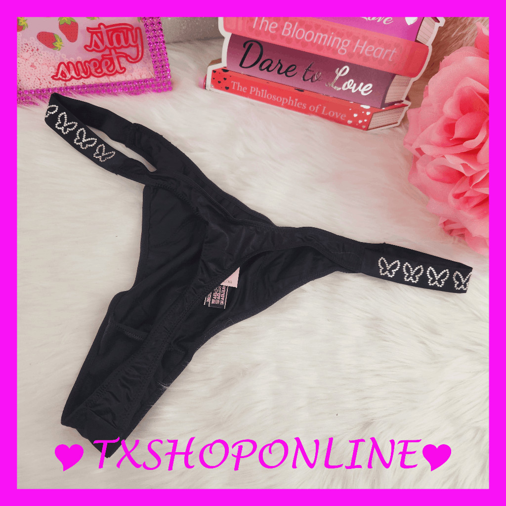 {Victoria’s Secret} brazilian panty bling butterfly NWT