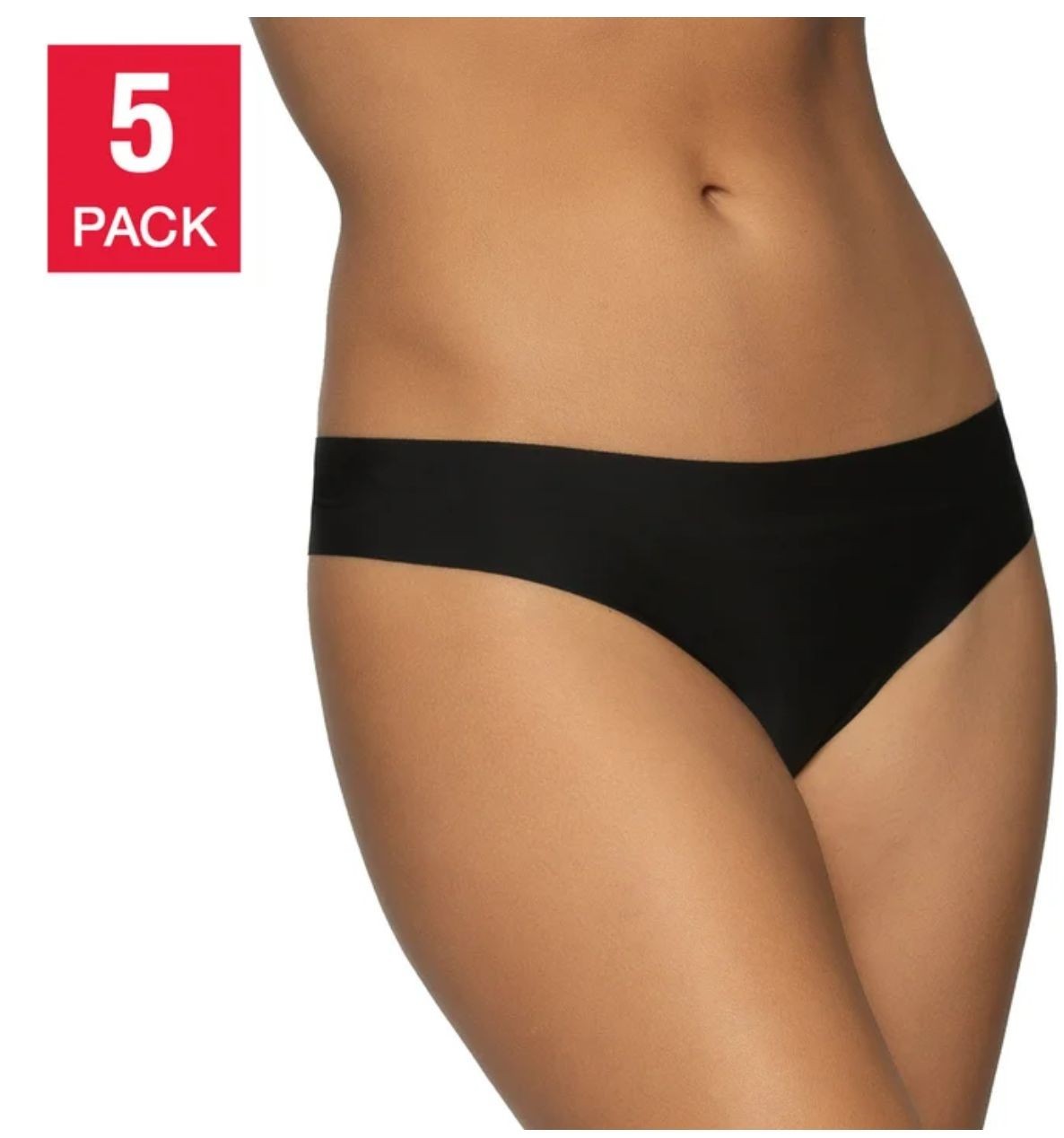 Felina Women’s Clean Cut Thong, 5-pack , SMALL SIZE , Life Is Good