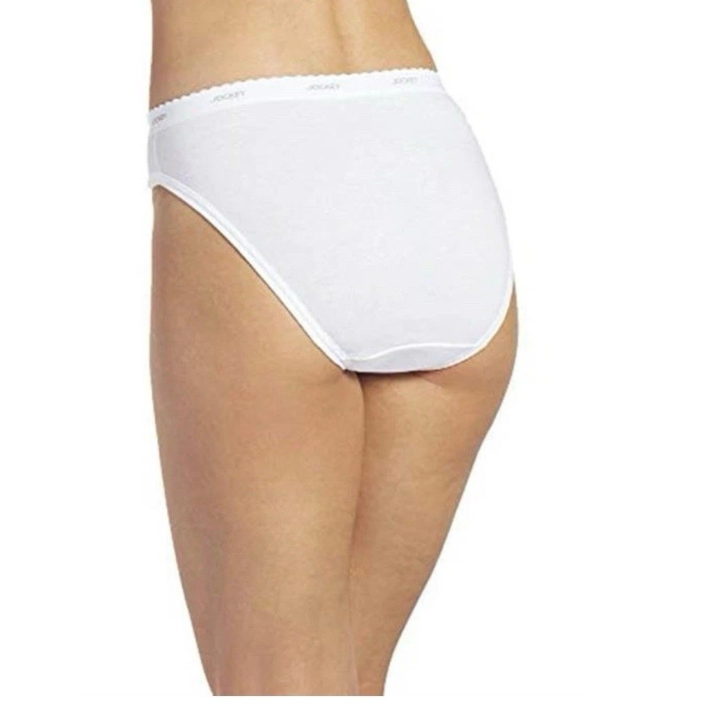 Jockey French Cut Underwear White Cotton Briefs NEW 3 Pair – Size 10 (3XL)