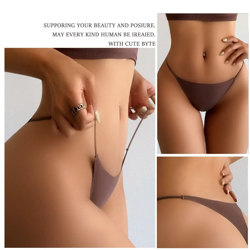 Seamless Thong Low Waist Stretch T Back Panties Soft Comfortable Fit 10PCS Set