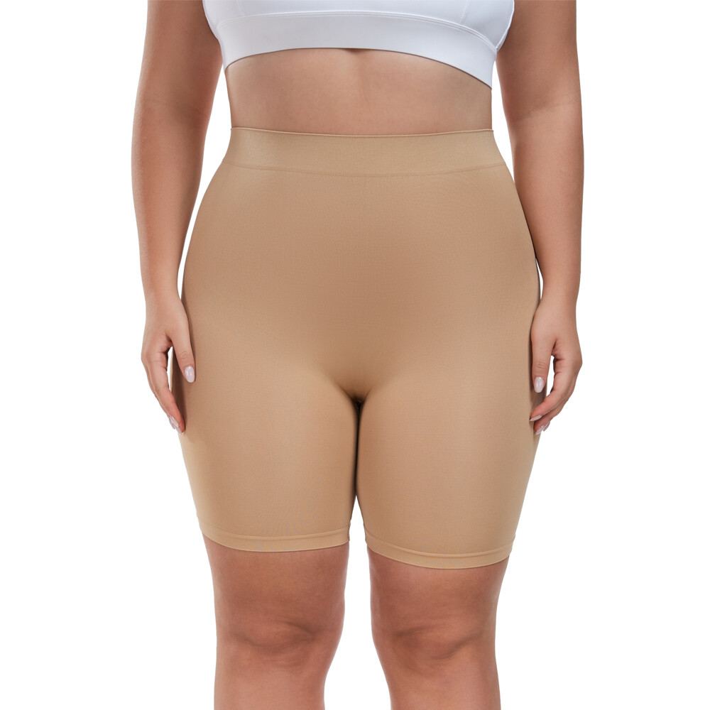 Plus Size Anti Chafing Slip Shorts for Women Under Dress Shaper Boyshort Panties