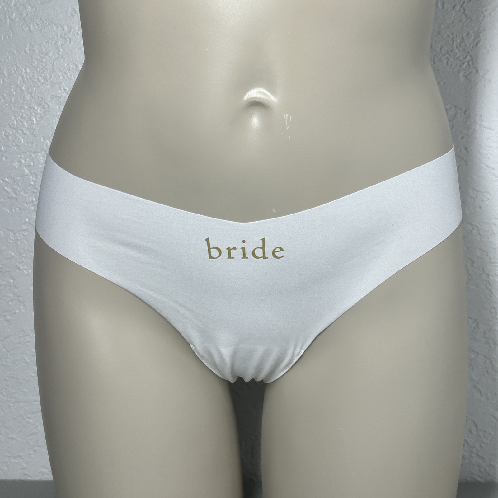 Commando White Bride Panties Size M/L Marital Panty Light Sexy Cheeky