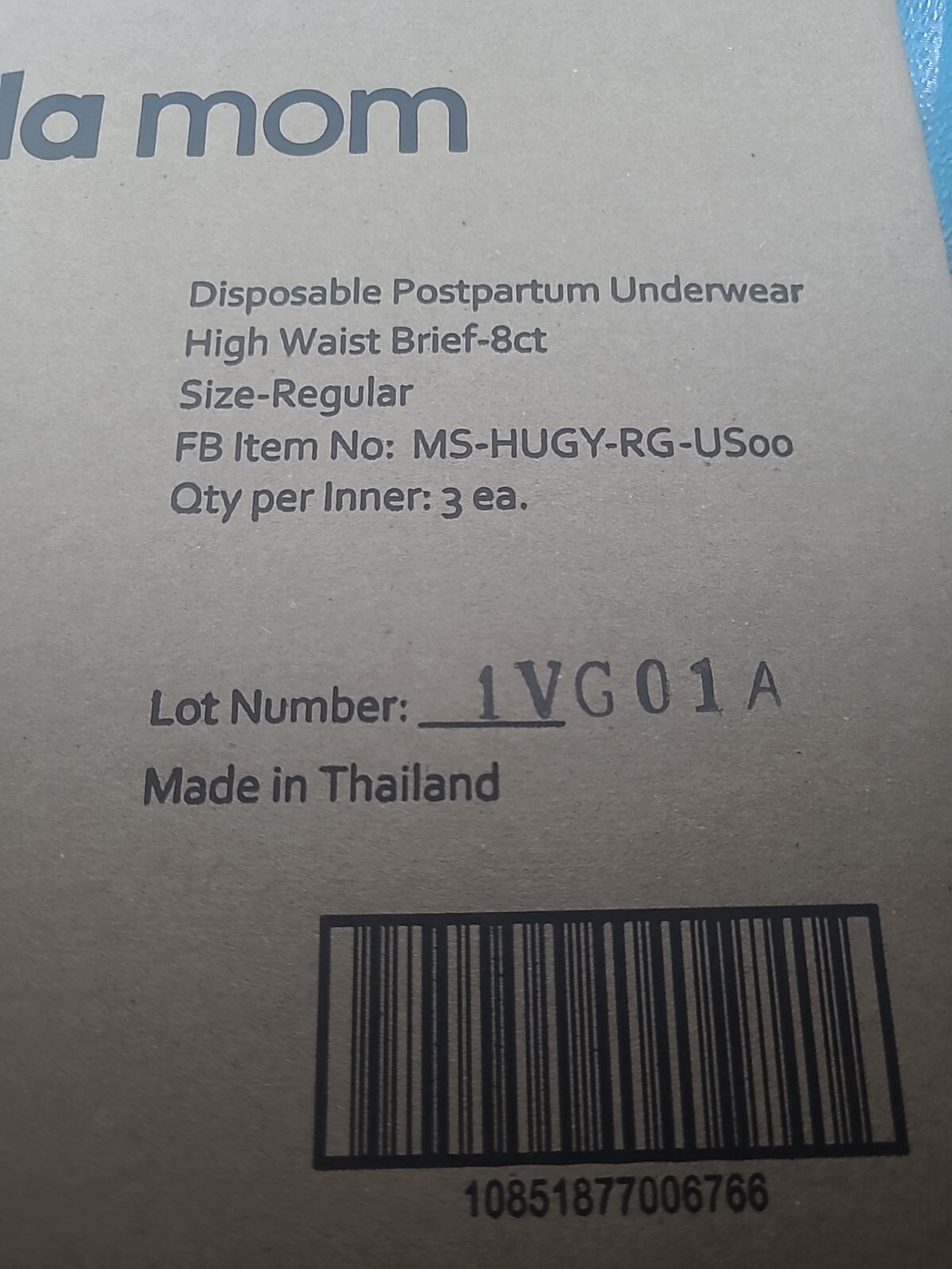 3 X Frida Mom Disposable High Waist C-Section Postpartum Underwear 8 Pk. Each