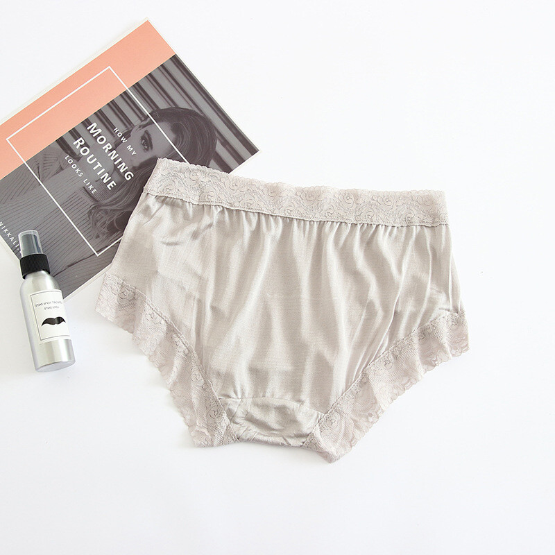 3 Pairs Seamless Underwear Luxury Nature Silk Breathable Briefs Knicker Panties