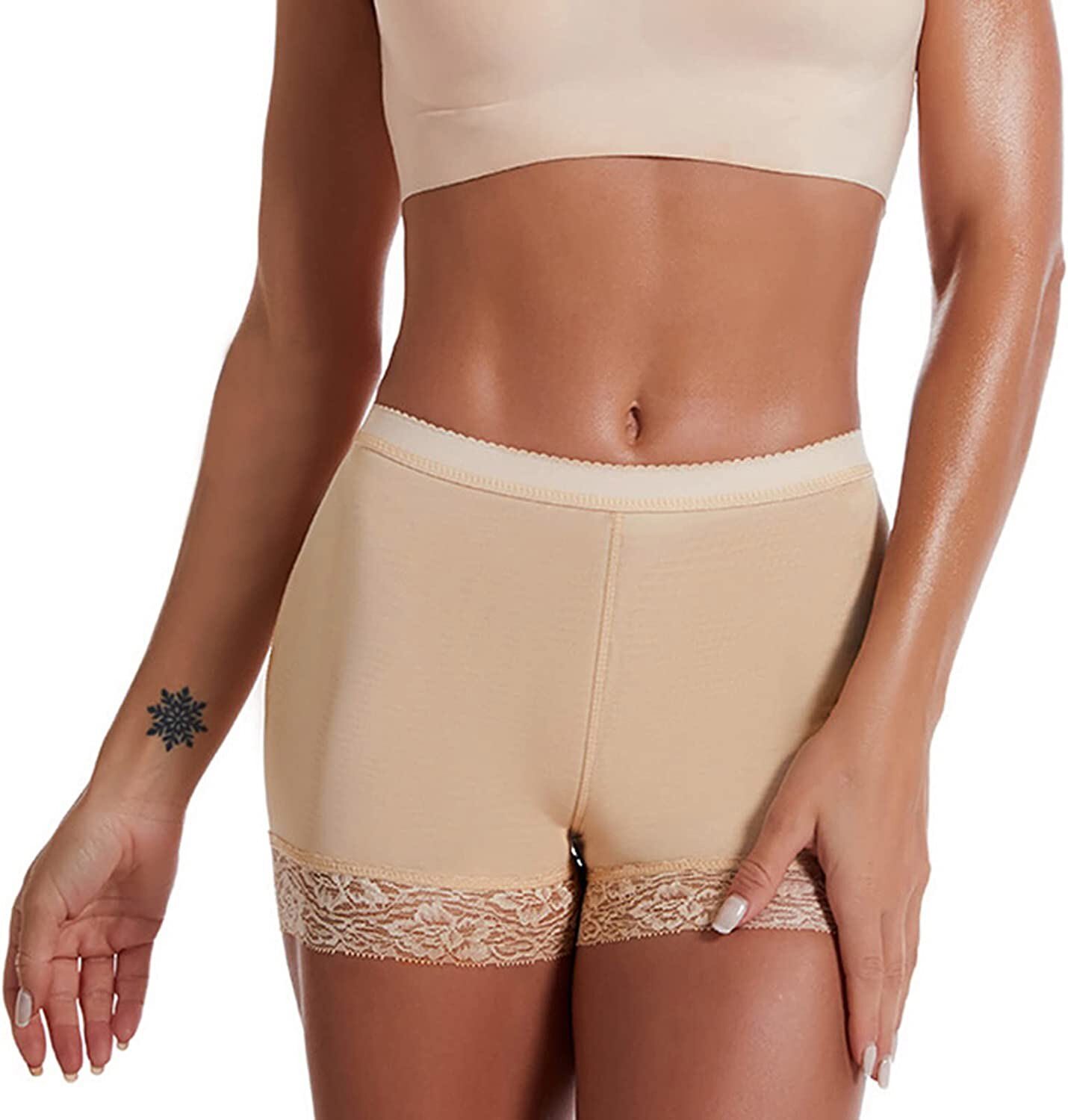 Women Padded Butt Lift Hip Enhancer Underwear Booty Shorts Shaper Tummy Control