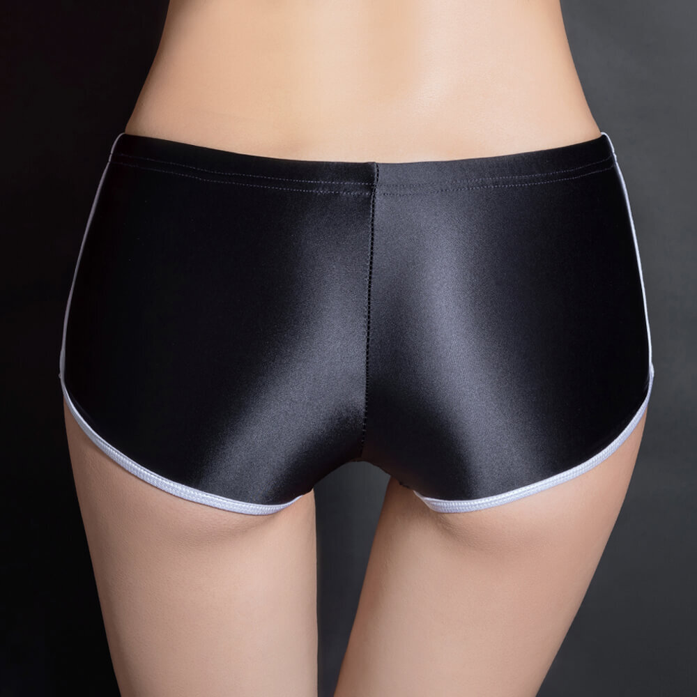 4Pcs Women’s Shiny Glossy Boxer Briefs Opaque Satin Panties Hot Pants Gym Shorts