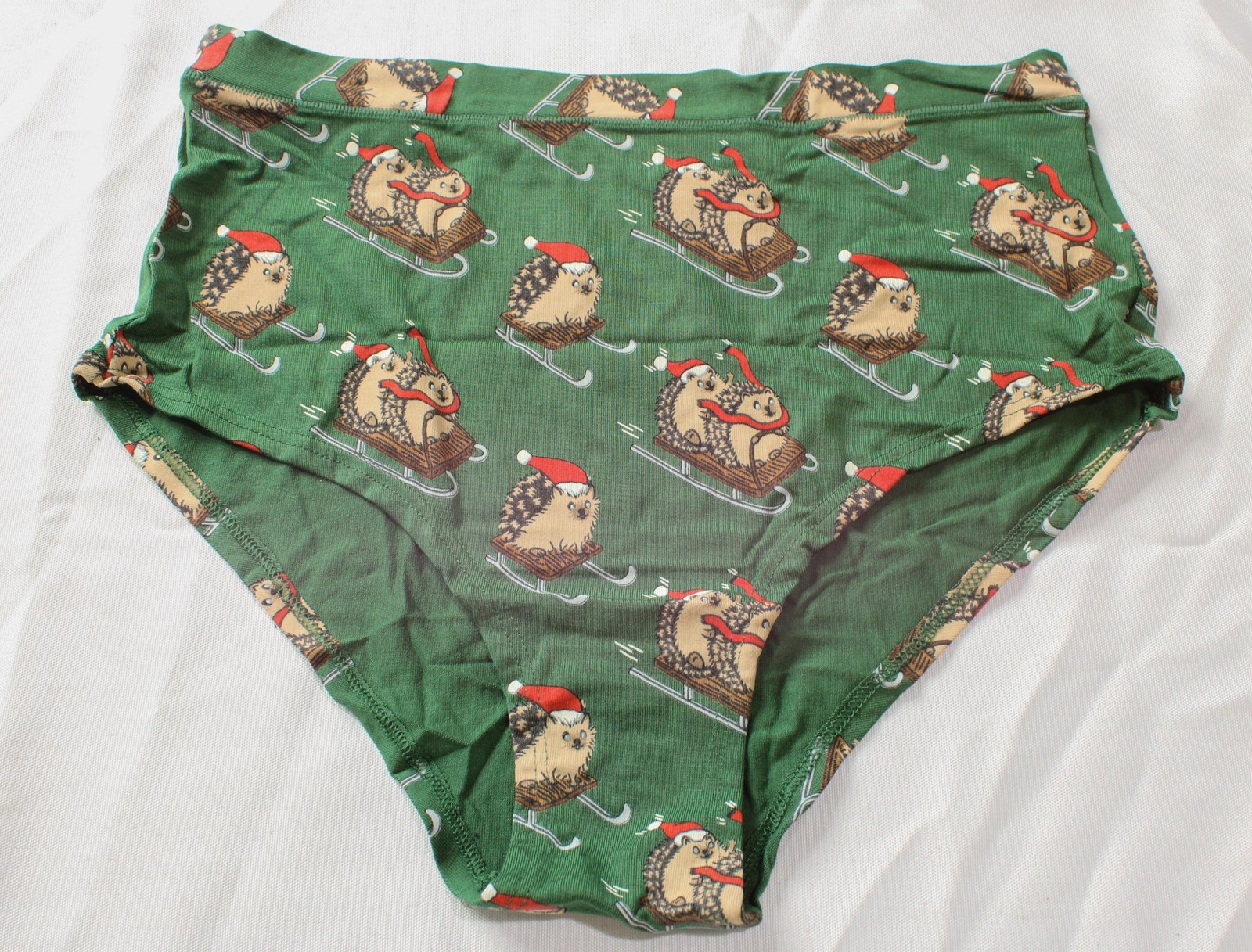 MeUndies Women’s FeelFree High Waisted Cheeky Panties BL1 Sledgehogs Large