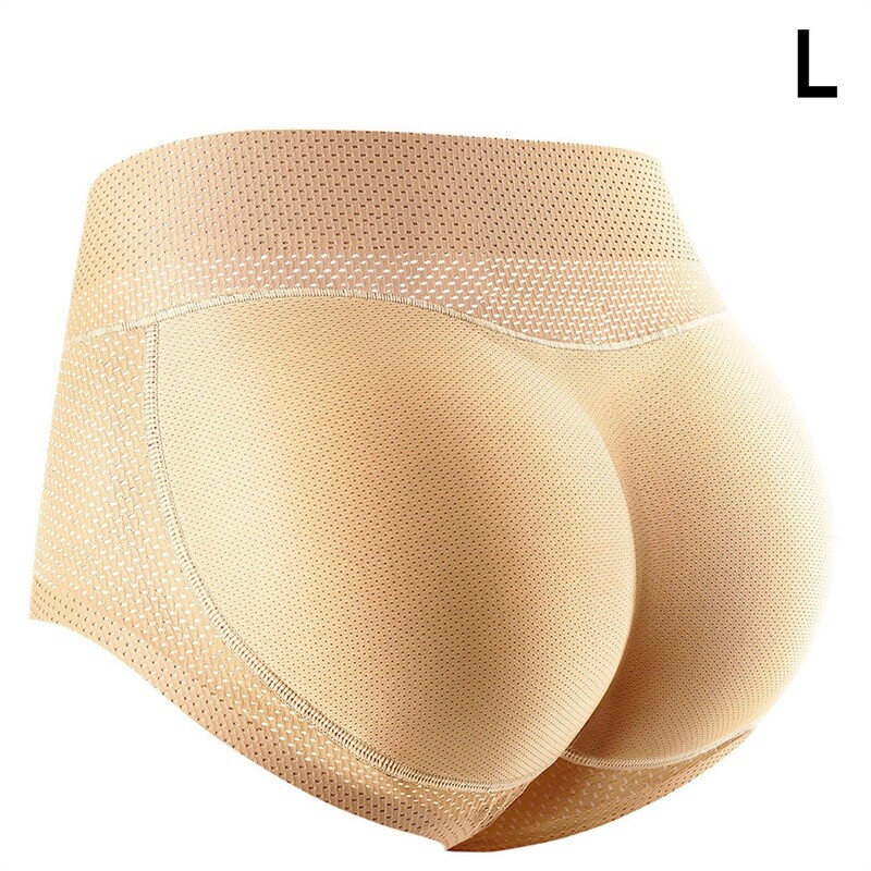 Womens Padded Push Up Panties Shaper Fake Buttocks Seamless Hip Enhancer Briefs