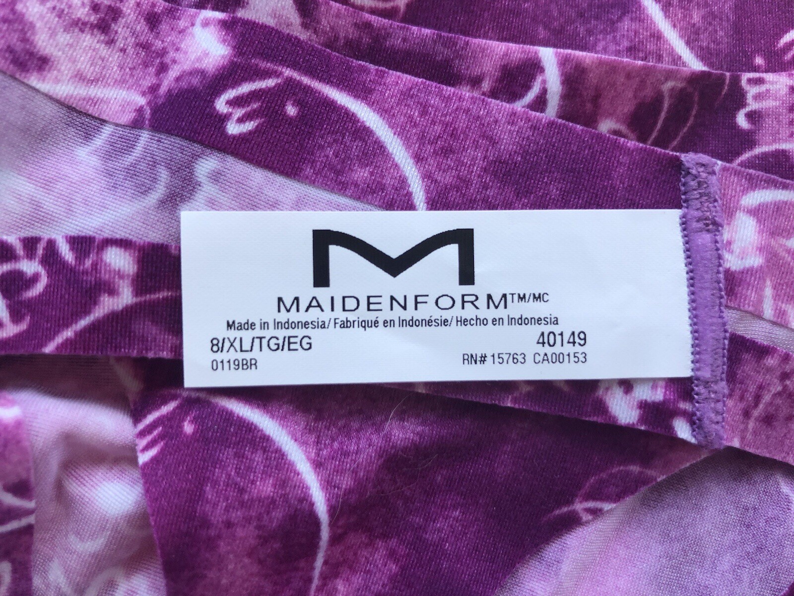 Maidenform 40149 Comfort Devotion Women’s Thong XL 8 2 Pairs