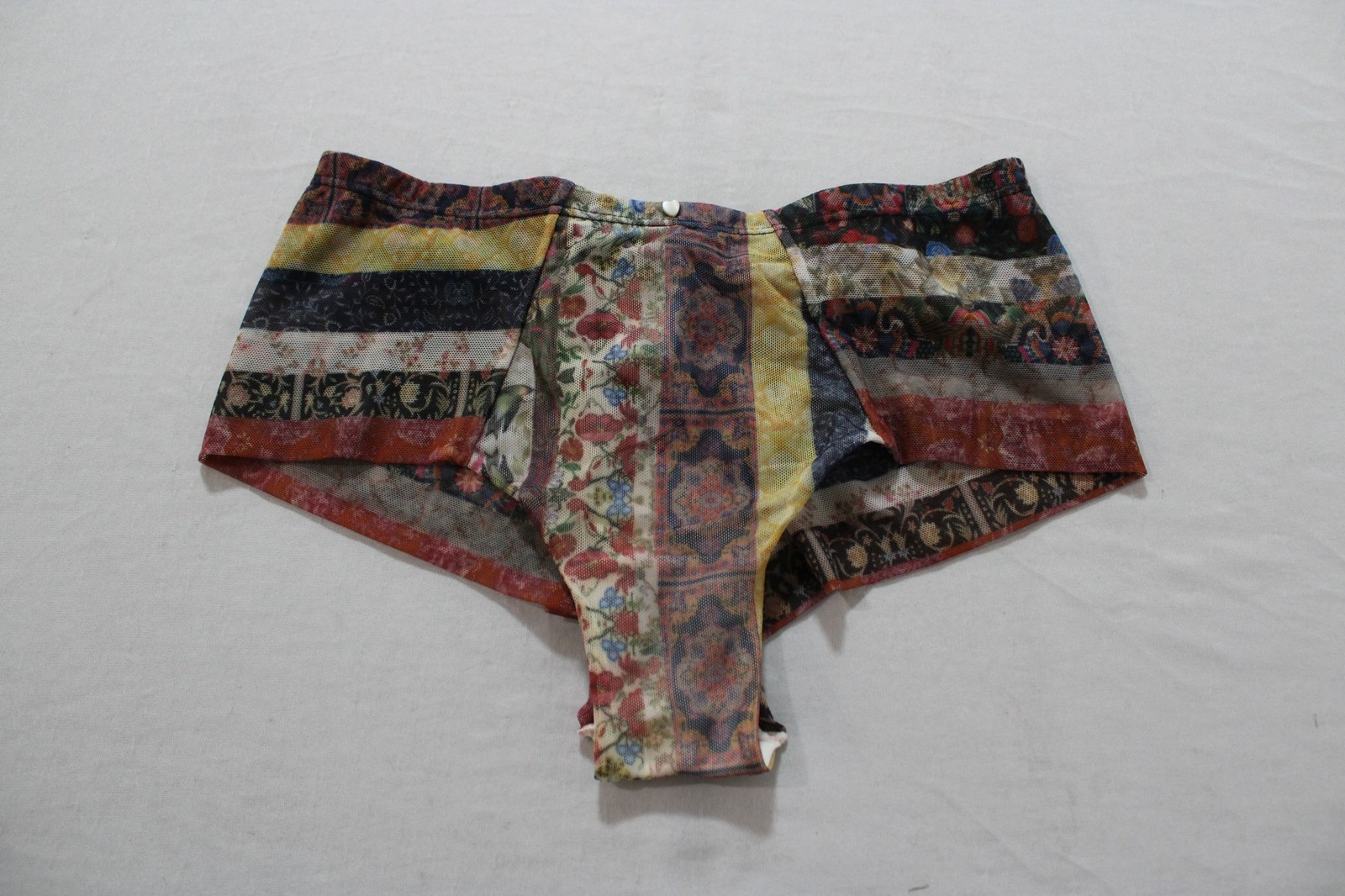 Clo Intimo Women’s Patchwork Floral Cheeky Panties AC2 Multicolor Medium NWT