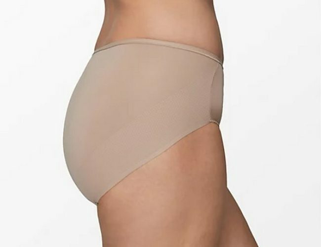 Soma Mocha Beige Vanishing Edge Microfiber Modern Brief Panties New