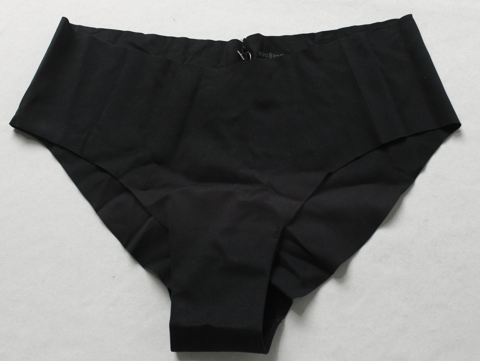 Third Love Women’s Zero Edge No Show Cheeky Panty NN7 Black Extra Small NWT