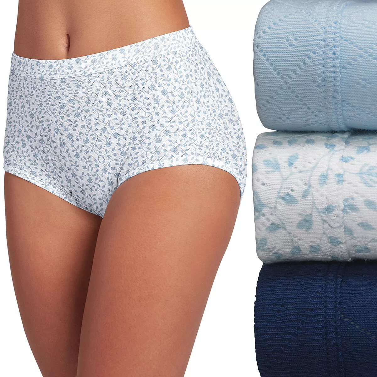 Women Jockey Underwear 3-Pack Briefs (Midnite Asst) Breathe Comfort Classic