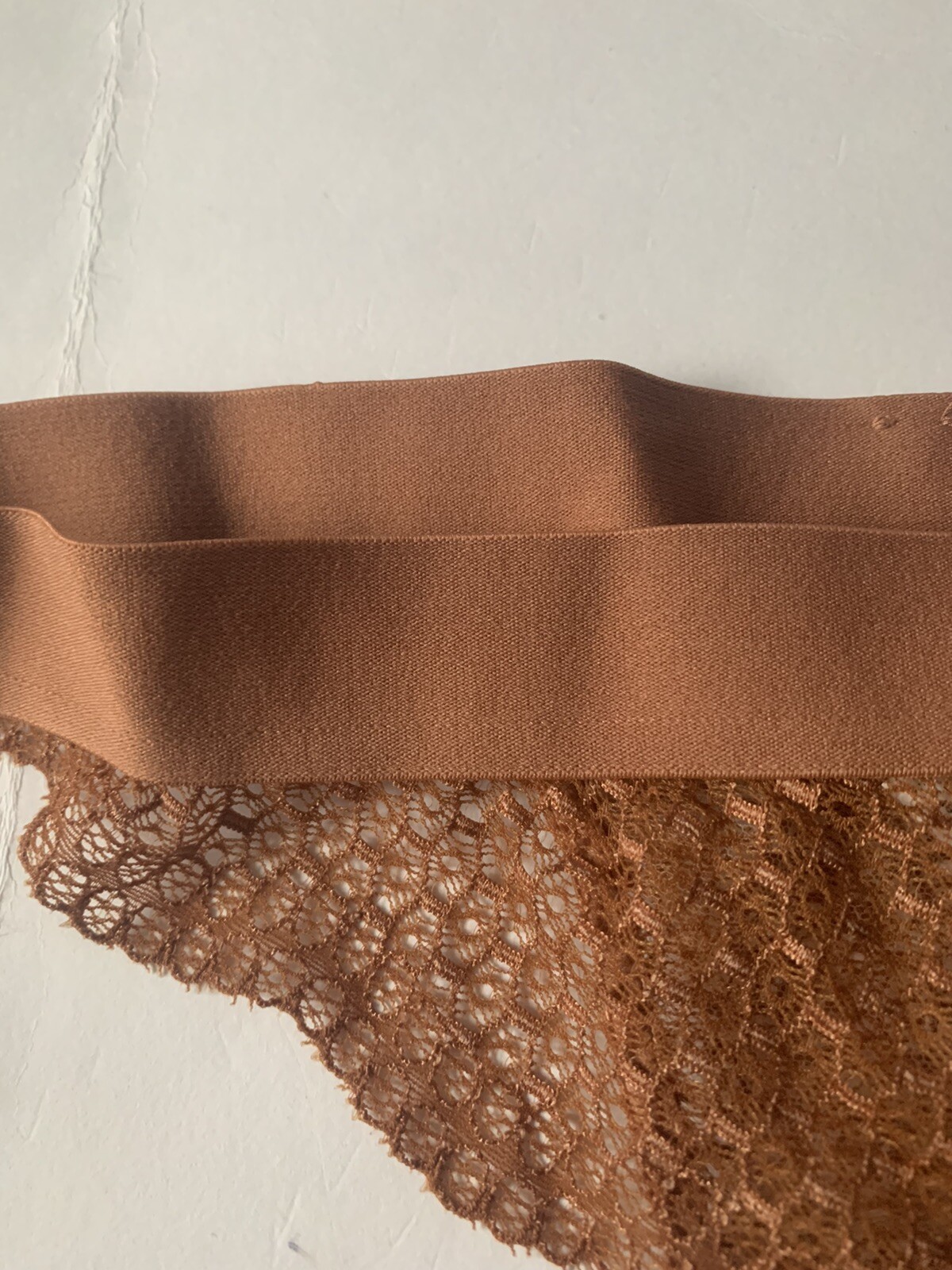 Beija London Waves Tanga Biscuit Brown Size 1 Approx 10 BNWT Freepost