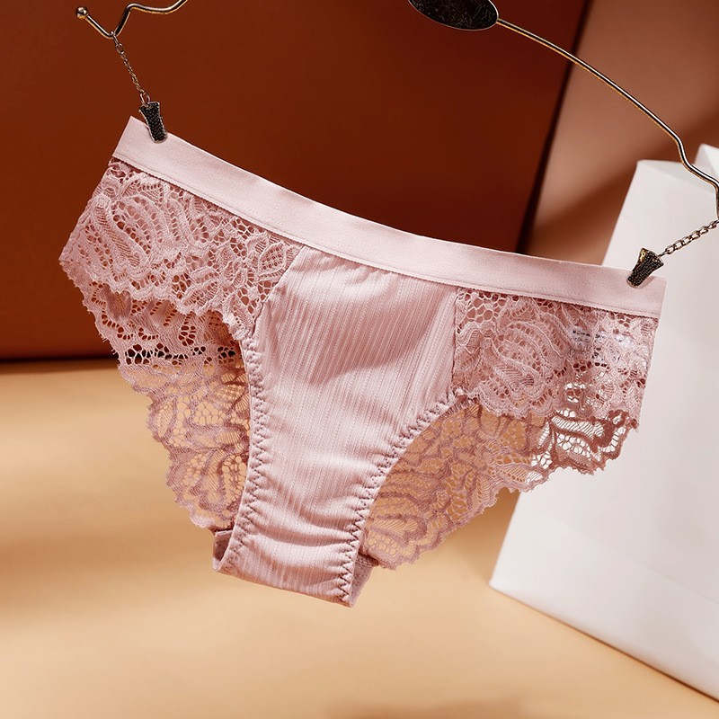 6 Pack Low Womens Low Rise Lace Panties Bikinis Ladies Underwear Lingeries Brief