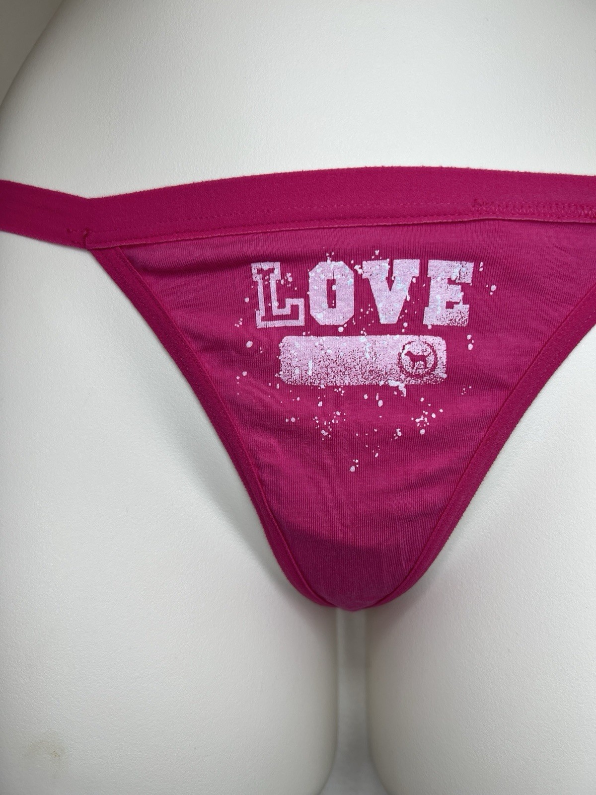 NEW Victoria’s Secret VTG “LOVE PINK” Extra Low Rise T-Back Thong Panties XS