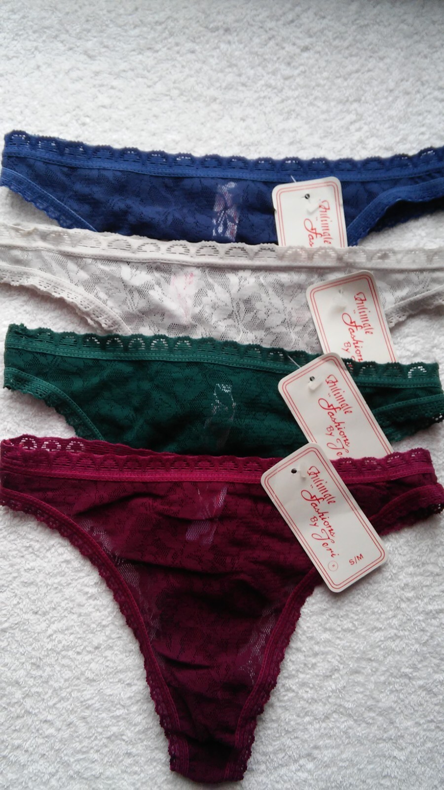 Women’s 4pr Sexy Thong, size S/M