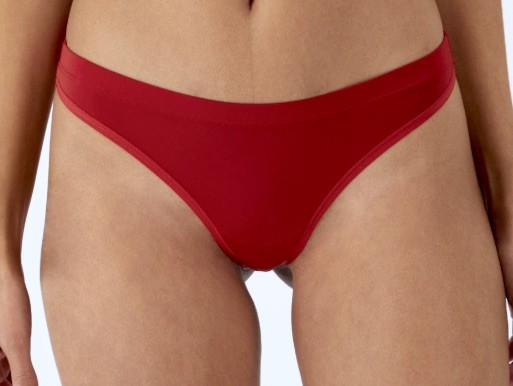 MAIDENFORM Barely There Invisible Look Camera Red Thong Panty Womens Sz M 6
