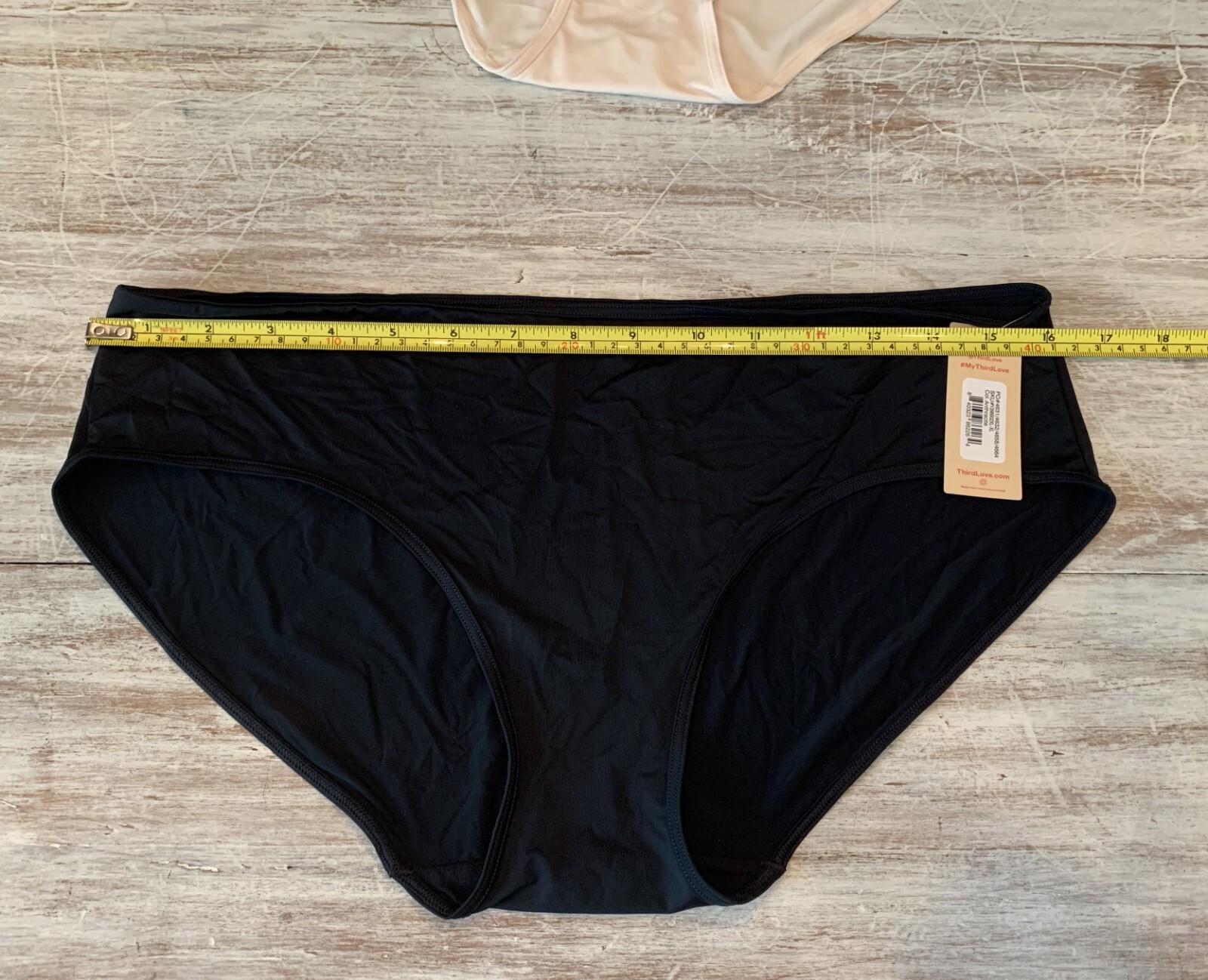 2 Third Love Nylon Spandex Hipster Panties Anthracite and Soft Pink Underwear